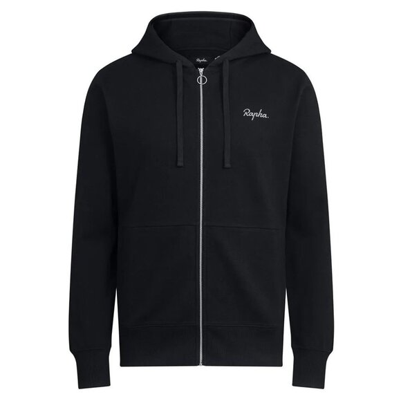 RAPHA. Cotton Hoodie Full Zip Jacket Navy Blue Red Embroidery Size Small - Picture 1 of 9